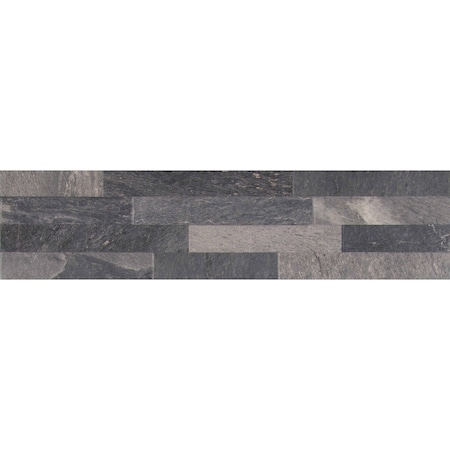 Msi Ardesia Black Ledger Panel SAMPLE Glazed Porcelain Wall Tile ZOR-PNL-0100-SAM